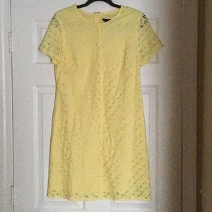 Yellow Ann Taylor Midi Dress
